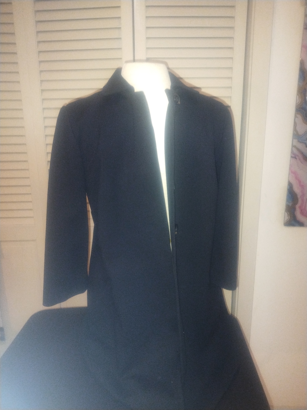 Women’s Chicos Black Mid Length Coat - Classic Minimalist Jacket
